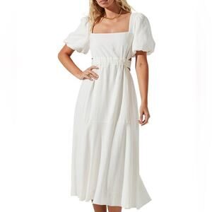 ASTR the Label Angeles White Midi Maxi Dress - Medium